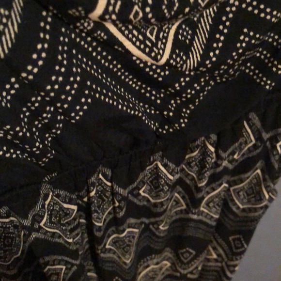 Strapless Black and Tan maxi dress - Picture 4 of 4